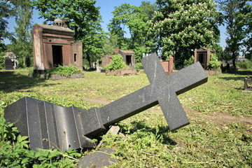 Old ruined cemetery