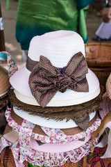 straw weave hats with ribbon