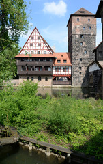 Weinstadl und Wasserturm in Nürnberg