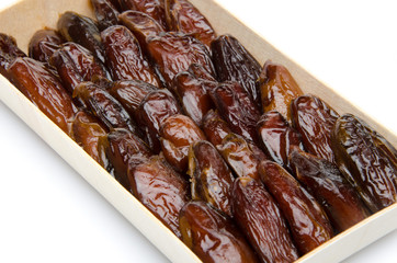 Dates in a wooden box