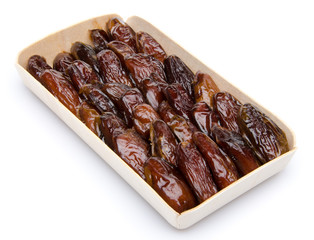 Dates in a wooden box