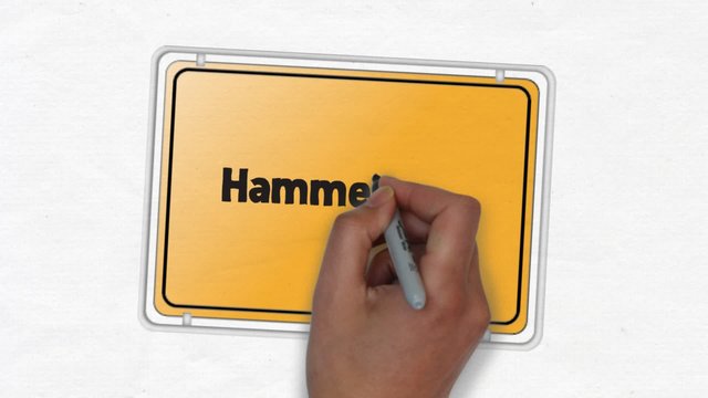 Hammelburg Ortseingangsschild Ortseingang Stadt