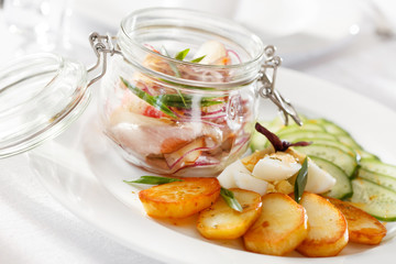 herring with potatoes