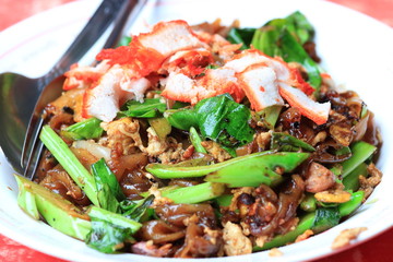Thai Dish - Fried Noodle with Meat.