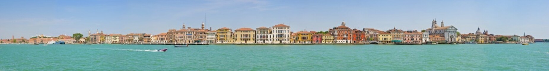 Fototapeta na wymiar The panorama of Venetian Lagoon, Venice, Italy