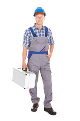 Manual Worker With Toolbox