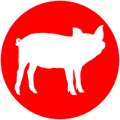Logo Kleines Ferkel Baby Kind Schwein