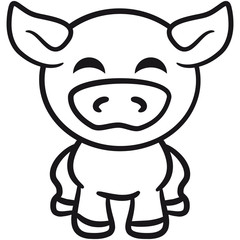 Kleines Süßes Baby Ferkel Schweinchen