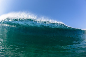 Ocean Wave Swimming Crashing Blue