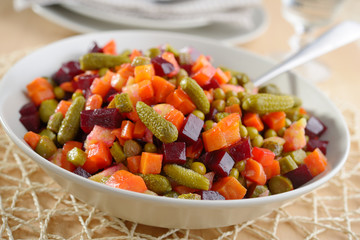 Russian beetroot salad