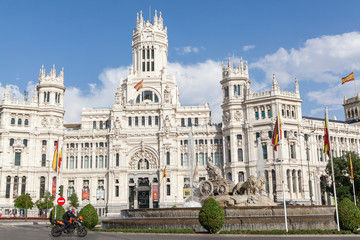 Naklejka premium Cibeles square, Madrid, Spain