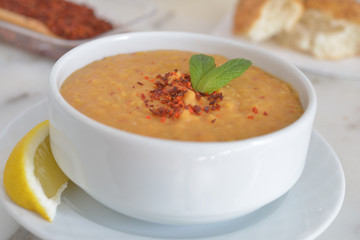 Red lentil soup