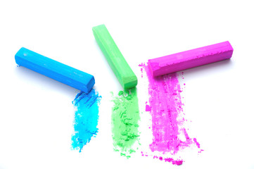 スタジオで撮影したカラフルなパステル