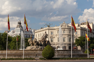Obraz premium Cibeles square, Madrid, Spain