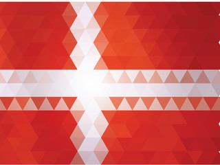 Denmark flag of vector