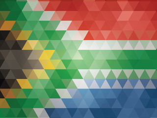 abstract  South Africa Flag