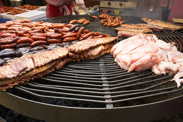 Grilling meat