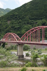 Fototapeta na wymiar 天竜川にかかる中部大橋