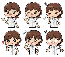 女性表情セット