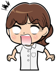 ショックを受ける女性