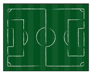 football court or field isolated illustration