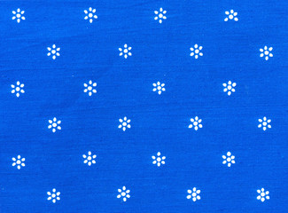 Traditional hand-printed blue dyed fabric from Hungary