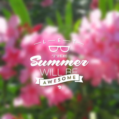 Summer Holidays type vector design