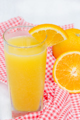 Glass of orange juice