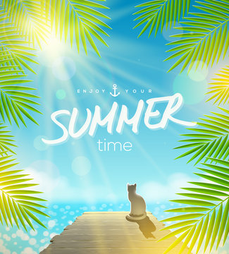 Summer Holidays vector design