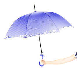 Color umbrella, isolated on white