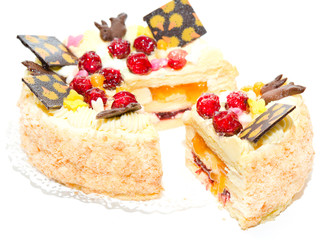 cake isolated on white background