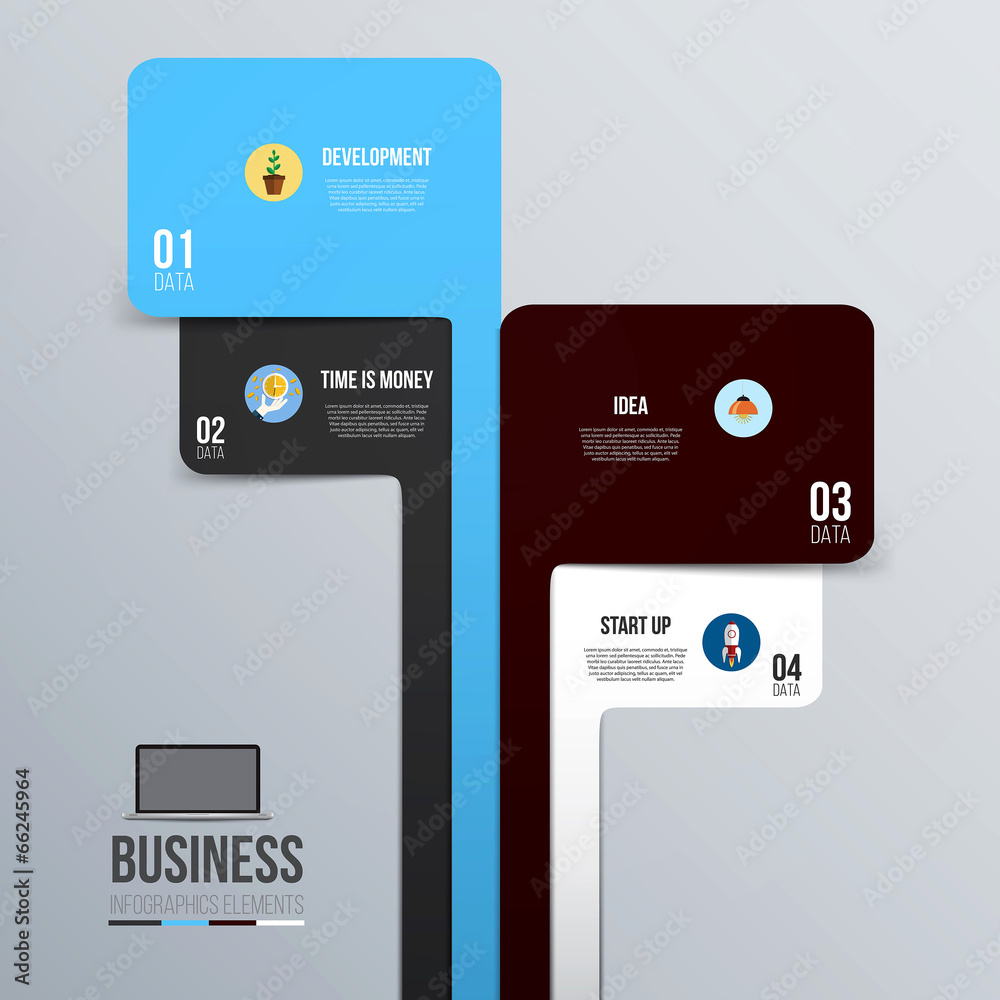 Canvas Prints modern design minimal infographic template