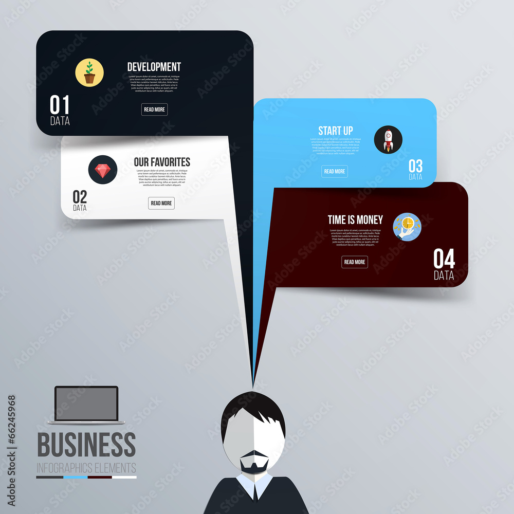 Canvas Prints modern design minimal infographic template