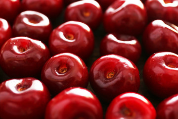 Sweet cherries, close up