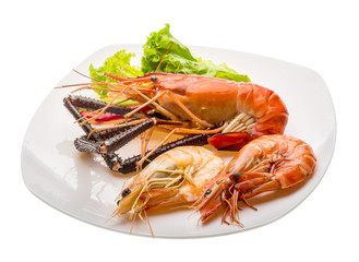 Giant Freshwater Prawn and king prawns