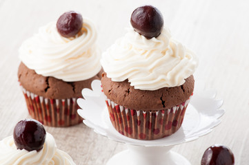 Cupcake al cioccolato dolce decorato