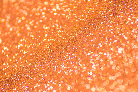 Orange Lights Abstract Christmas Background