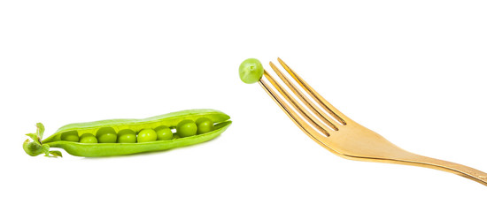 pea beans on a fork © Olexandr