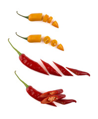 Chopped chili peppers