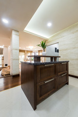 Work surfaces in the kitchen