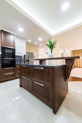 Work surfaces in the kitchen