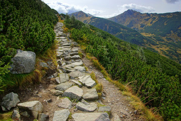 Landscape of Tatras mountains in Poland