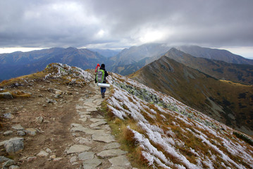 Landscape of Tatras mountains in Poland