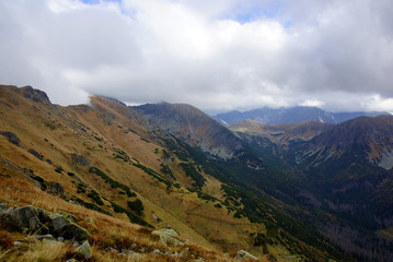 Landscape of Tatras mountains in Poland