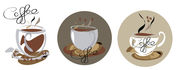 Tree Steamy coffee cup icons