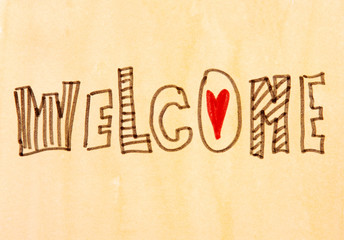 welcome message
