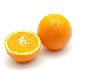 Two oranges fruits