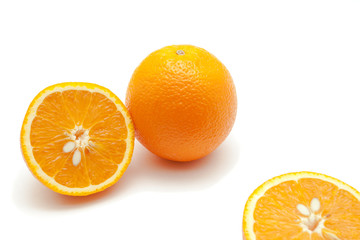 Group of oranges fruits