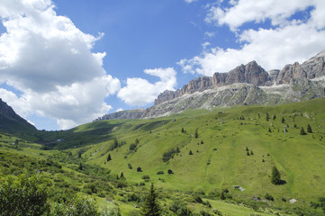 Obraz premium Passo Pordoi, Dolomites