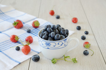 Berries in a cup